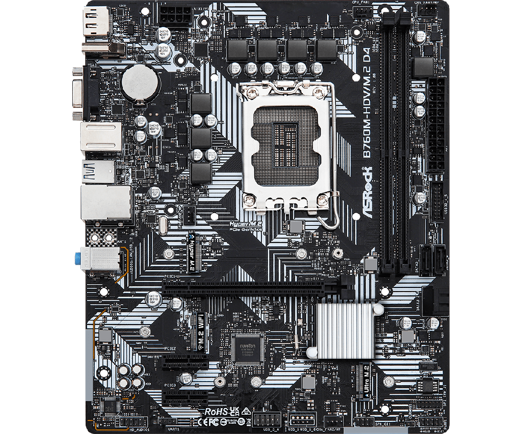 Placa Madre ASRock B760M-HDV/M.2 D4